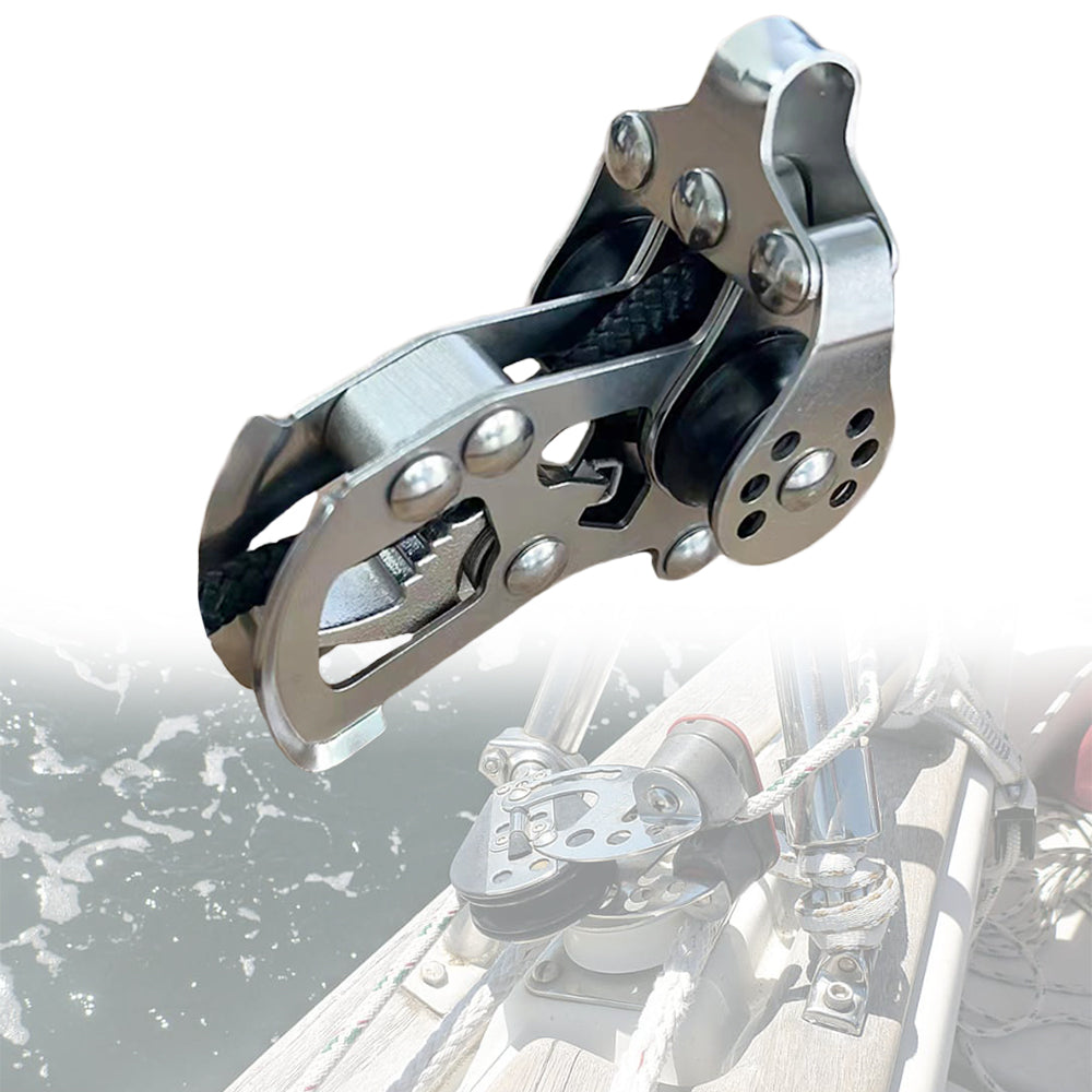 Boat Triple Micro Blocks with Cam Cleat for Marine Sailing