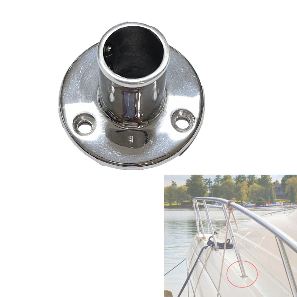 Marine Handrail Base 90 Degree for Tube Hole I.D 4/5", 316 Stainless Steel Boat Fitting Hardware Accessories