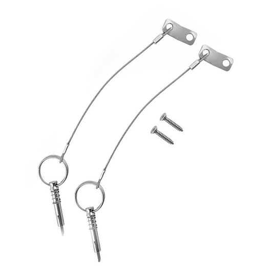 Boat Bimini Top Quick Release Pin, 316 Stainless Steel, 1/4" Diameter w/Drop Cam & Spring, Marine Canopy Hardware Accessories