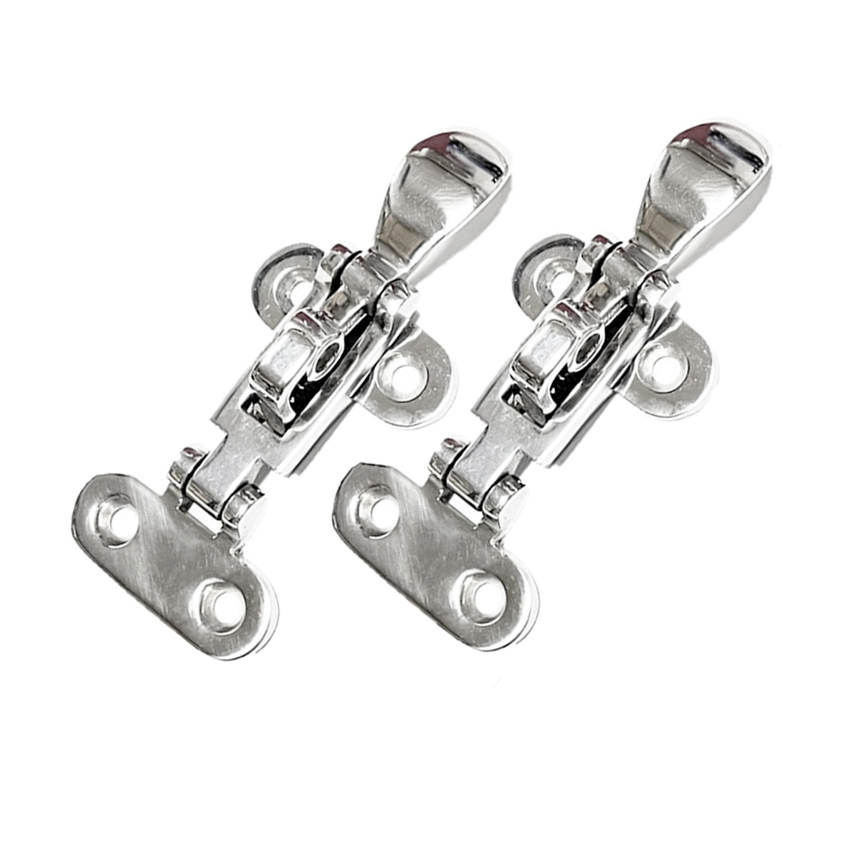 Boat Buckle Door Hatch Lockable Marine Stainless Steel Anti-Rattle Hold Down Clamp Catch, 2PCS