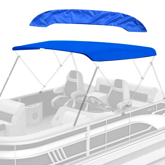 Boat Bimini Top Replacement Cover Sets for 3 Bow Support, Waterproof 600D Canopy Protect Organization