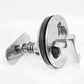 Boat Stainless Steel Flange Flush Mount Hatch Latch with T-Handle for Marine Yacht (Round, Flange Dia. 3 in)