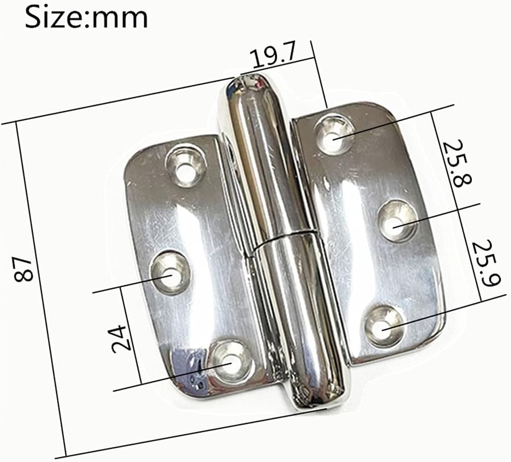 Boat Removable Hinge 316 Stainless Steel Boat Take Apart Hinge for Companionway Doors and Panels, 2 Sets