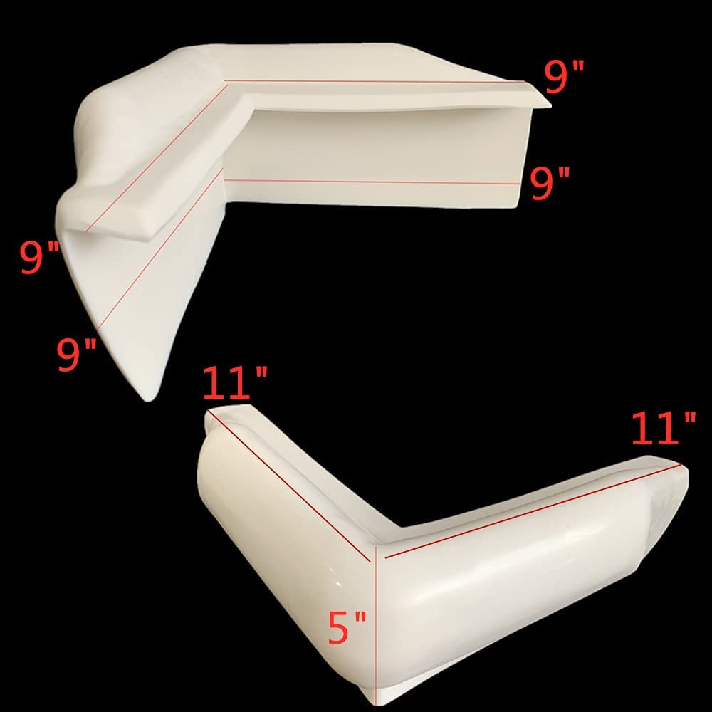 Boat Dock Corner Bumper Dock Marine Corner Guard, 90 Degree Vinyl