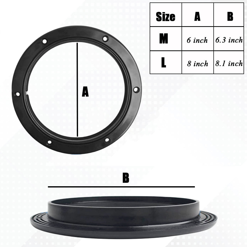 Boat Inspection Deck Plate Hatch for Marine Kayak Yacht Sailing Circular Seals Hardware Accessories