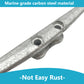 Marine Boat Stud Mount Cleat Anchor Rope Cleat, Carbon Stainless Steel, 6"