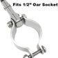 Boat Stainless Steel Clamp On OarLock for 1/2" Shaft Heavy Duty Marine Yacht Fishing Accessory, 2 Pcs