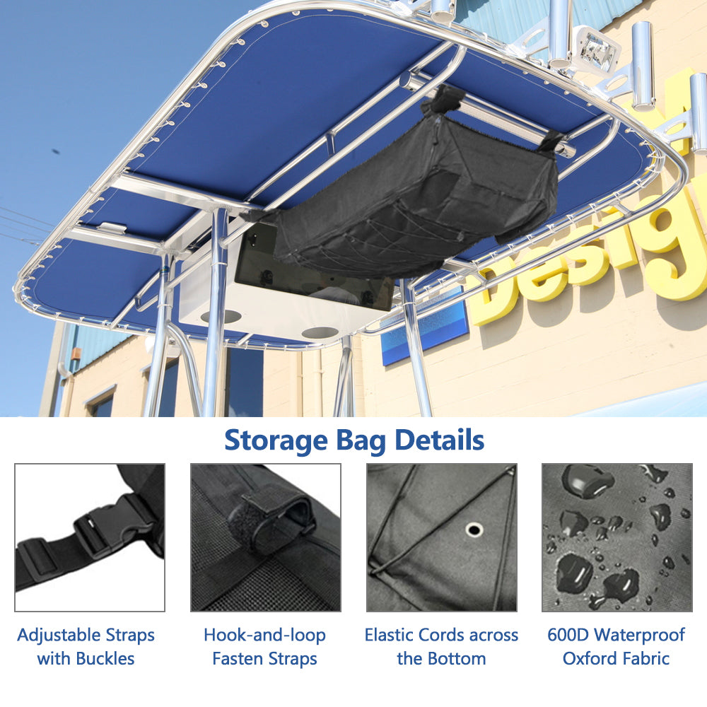 T-Top Life Jackets Storage Bag, Waterproof 600D Overhead Organizer, Hard Top Hold up to 4 Type II Life Jackets