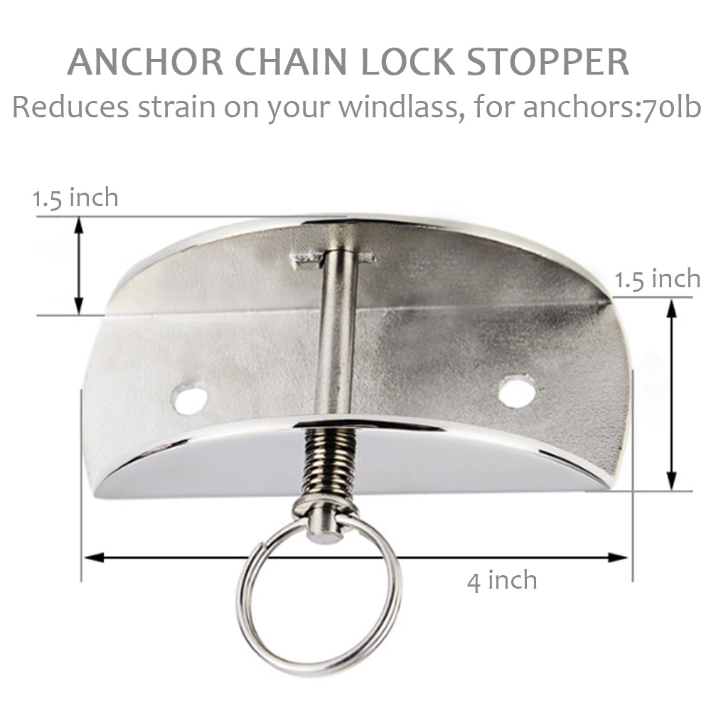 Boat Anchor Chain Lock Stopper for Marine Yachts Deck Hardware Accessories,1 Pcs