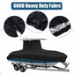 T-Top Boat Storage Cover, 600D Marine Grade Center Console Roof Storage Guard, Heavy-Duty Waterproof Protective Shield