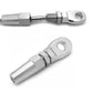 Marine Swageless Eye Threaded Terminal for 1/8" Cable Railing, Boat 316 Stainless Steel Wire Rope Quick Connector, 1 PCS