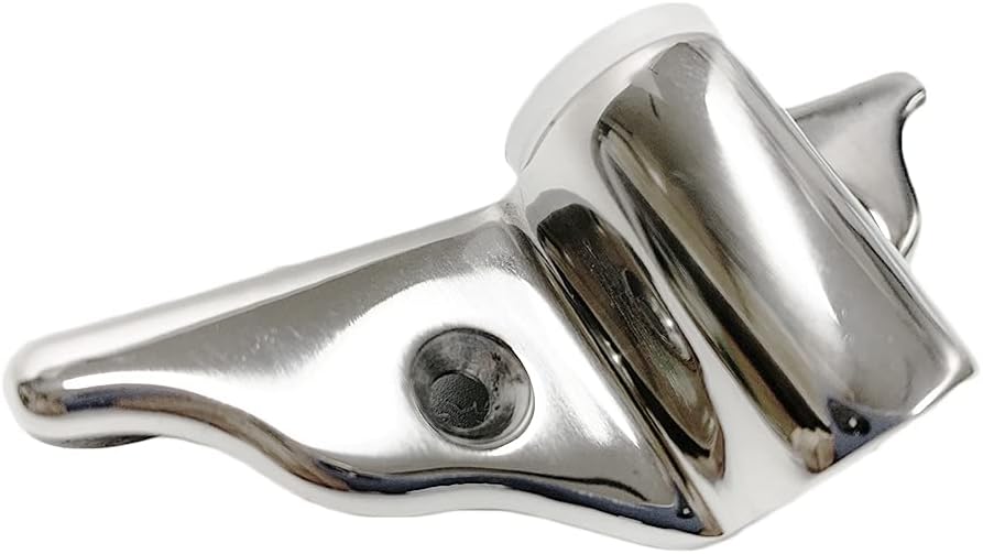 Boat Stainless Steel Edge Mount Oarlock Sockets, Marine Line Mount Rowlock for 1/2" Shank