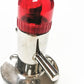 Boat Stainless Steel Cross Bollard Cleat Mooring Bit with 4" Diffused Red LED Light, 3-3/16" Round Base Plate