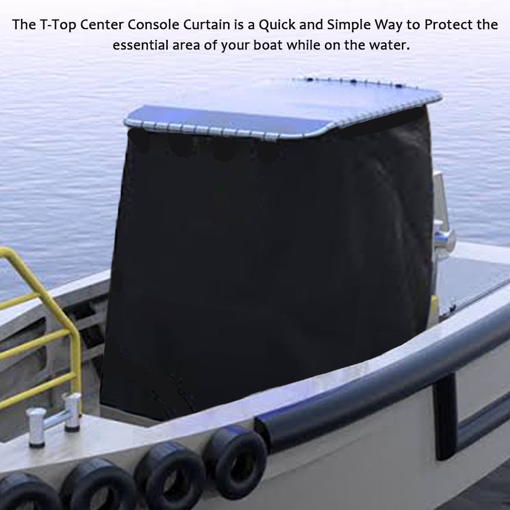 T-Top Boat Center Console Cover - 600D Waterproof Marine Grade Oxford Fabric, Heavy Duty