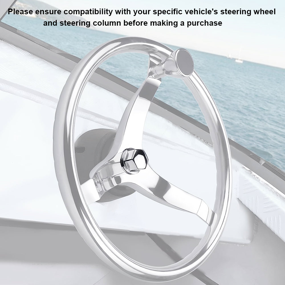 Steering Wheel Center Nut for 1/2"-20 Boat Manual Helms System, 316 Stainless Steel