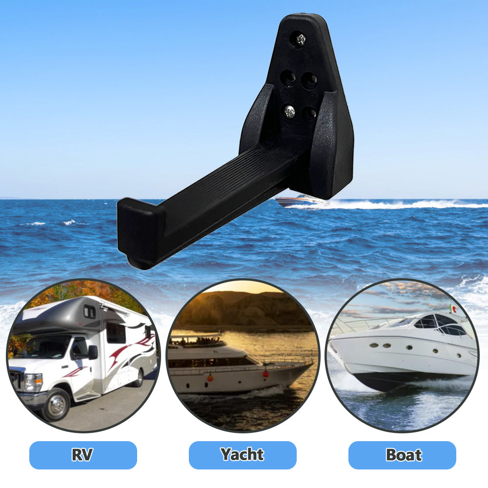 Boat Foldable Mast Step, RV Wall Mounted Fold-Up Footstep for Boat Yacht RV Truck Trailer, 6" L, Max Load 140kg/310lb