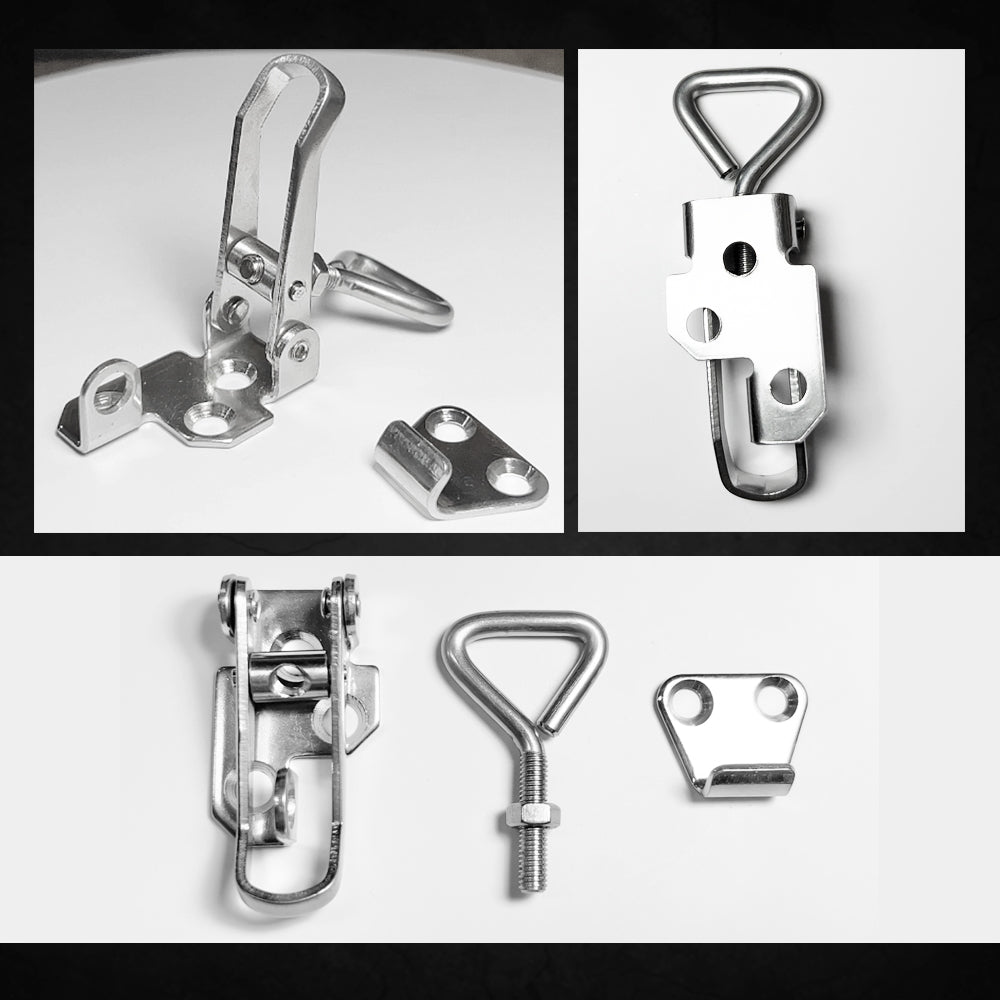 Marine Toggle Catch Latch 316 Stainless Steel Boat Anti-Rattle Fastener Clamp Hasp, Hatch Pull Locker, Adjustable Range: 66mm~75mm