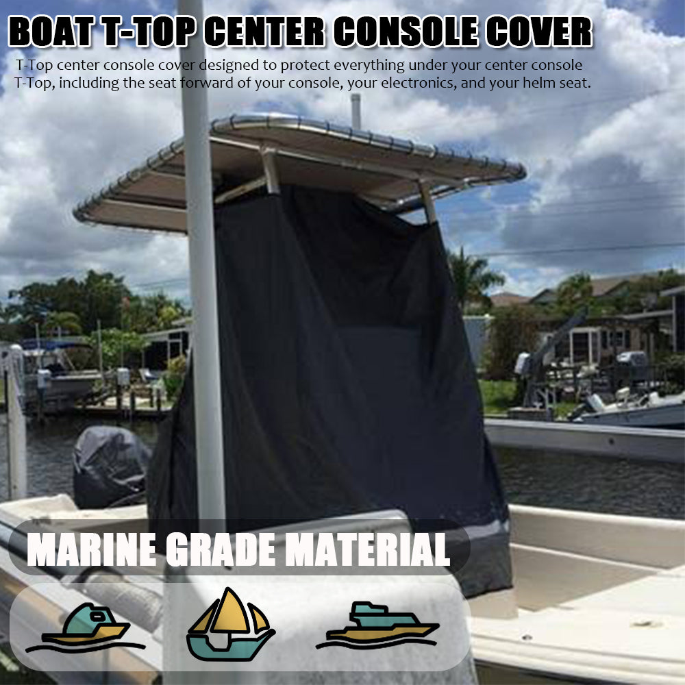 T-Top Boat Center Console Cover - 600D Waterproof Marine Grade Oxford Fabric, Heavy Duty