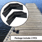 Boat Dock Corner Bumper Dock Marine Corner Guard, 90 Degree Vinyl