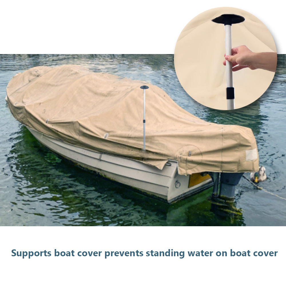 Boat Cover Support Pole, Aluminum ABS, 3-Stage Extension Adjustable (22.5"-54" Support Pole System)