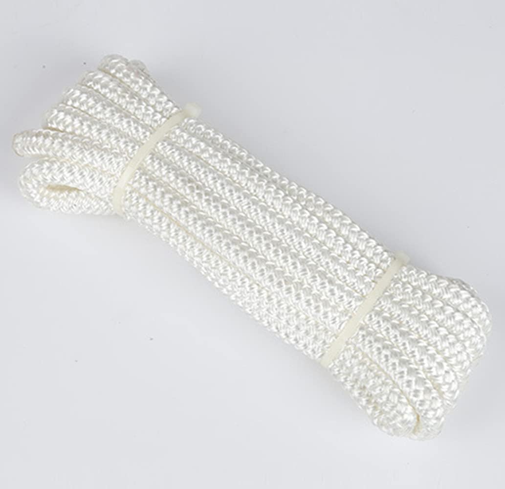 Boat Dock Lines Marine Grade Mooring Rope, Double Braided Nylon , D:1/2", Eyelet:12"