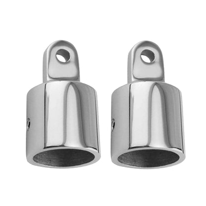 Boat Bimini Cover Top Caps Tube Canopy Eye End Fitting Hardware Marine Heavy Duty 316 Stainless Steel, 2 PCS