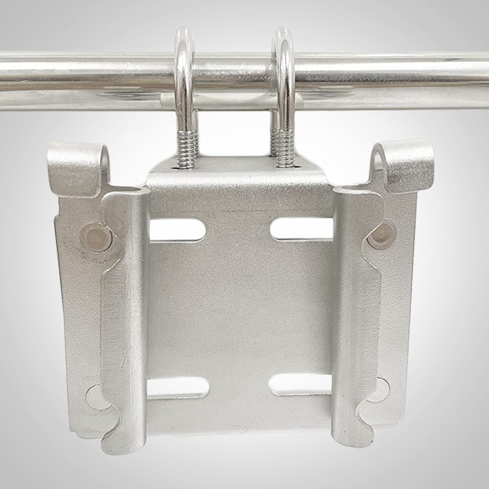 Marine Rail Mount Anchor Brackets for Boat Horizontal Rails for Round Square Tube, Stainless Steel