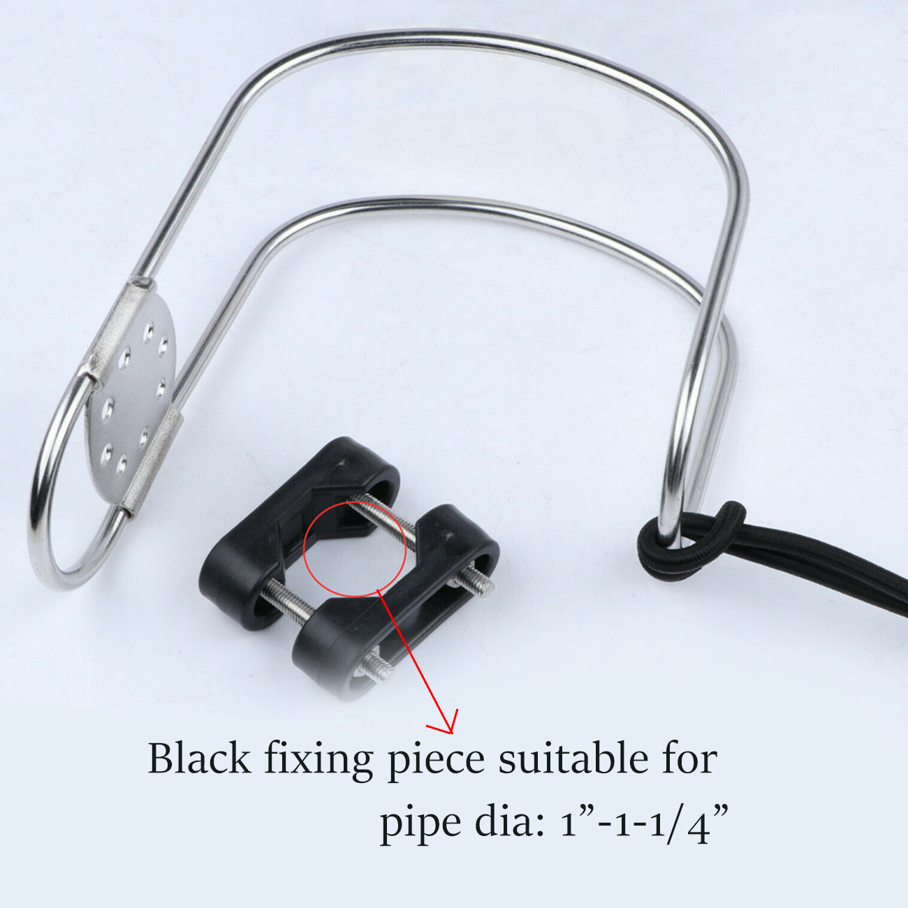 Boat Marine Horseshoe Bracket Lifebuoy Ring Holder Plastic Mount, Stainless Steel Deck Hardware Accessories