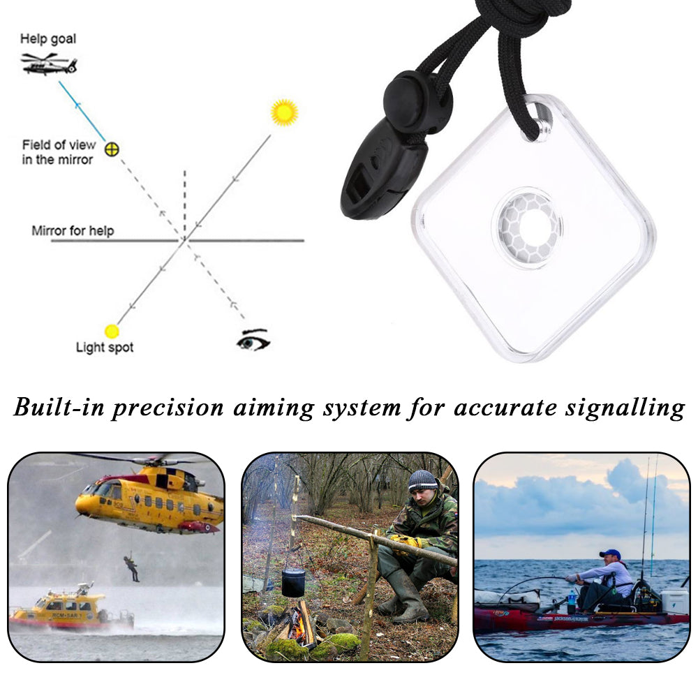 Marine Reflective Signal Mirror, Emergency Survival Tool