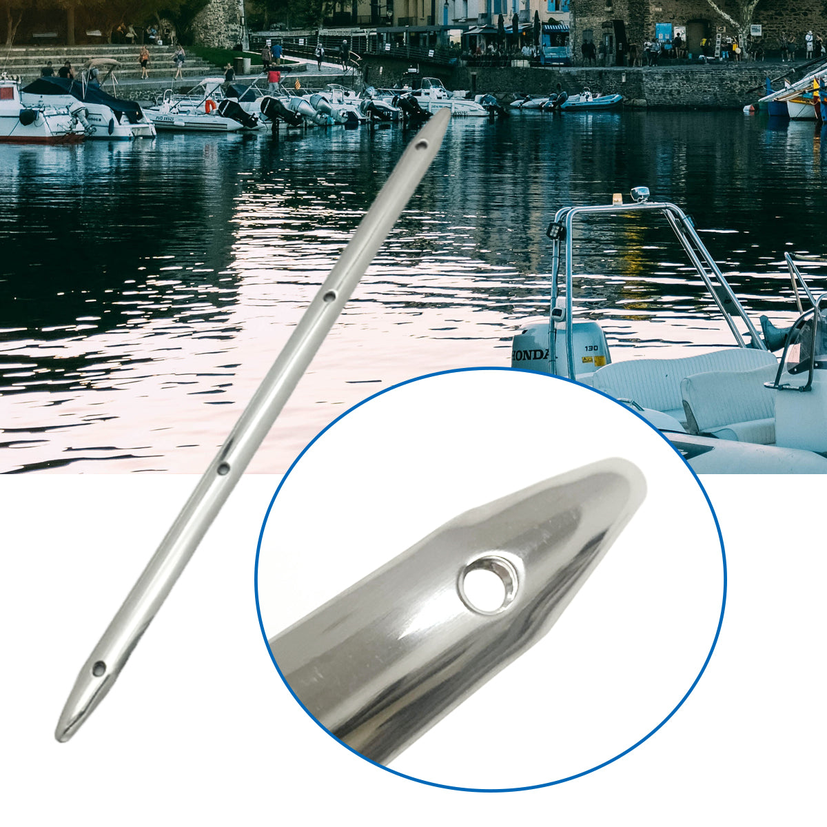 Marine Stainless Steel Rub Strake - Line Rub Strakes Protection for Boat Yacht RV Accessories